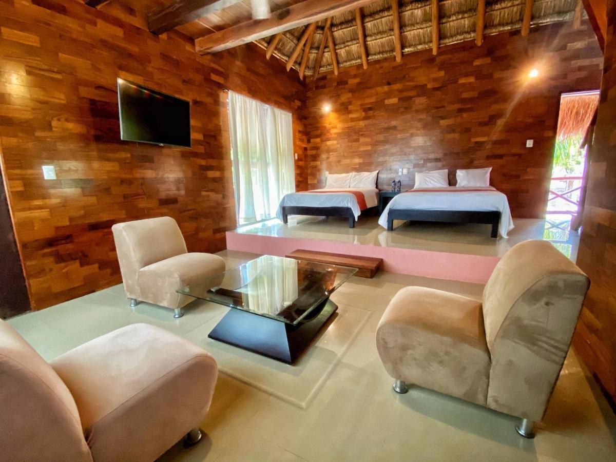 Hotel Boutique Las Nubes Bacalar Kültér fotó
